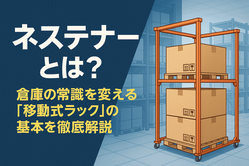 ネステナーとは？倉庫の常識を変える「移動式ラック」の基本を徹底解説